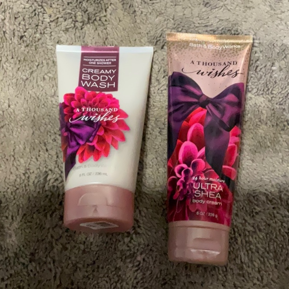Bath & Body Works A Thousand Wishes Body Wash & Cream Set